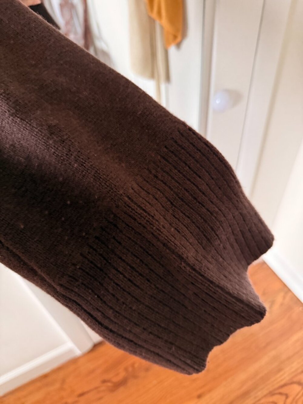 J.Crew Chocolate Brown 100% Lambswool Milano Cardigan Jacket in Size M - Picture 9 of 9